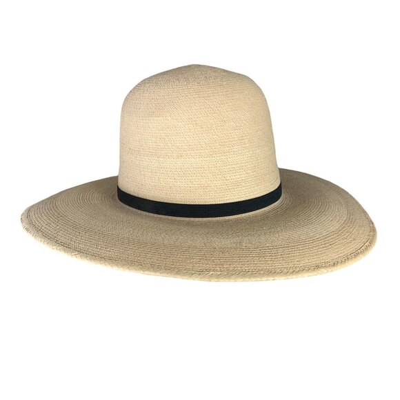 Sun Body Hat 7 (56) Guatemalan Palm Leaves Straw Hat Wide Brim